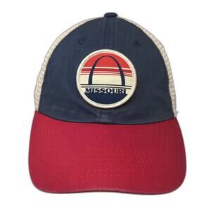 Top of the World Missouri St Louis Arch Trucker Hat Blue Red Snapback OSFM